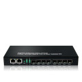 Conversor de medios sfp de 8 puertos con 2 conmutadores ethernet de fibra óptica gigabit rj45 para cámara ip